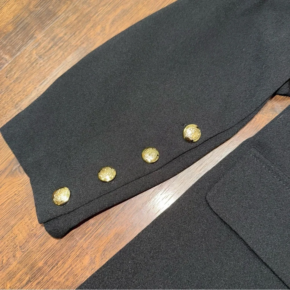 Carol Wren Black Blazer with Bold Gold Buttons women’s XL / extra large - - Picture 2 of 5